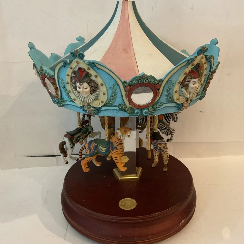 The San Francisco Music Box Co VTG Carousel Horse Carousel Merry-Go-Round Y2K
